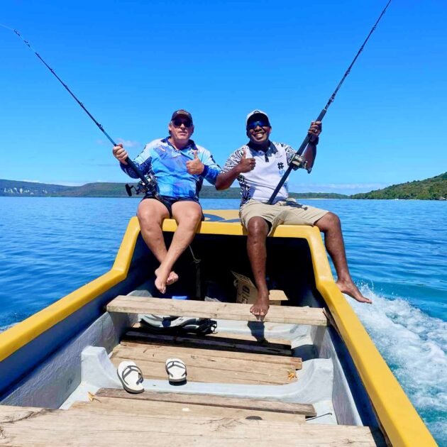 Game fishing at Moso, Lelepa